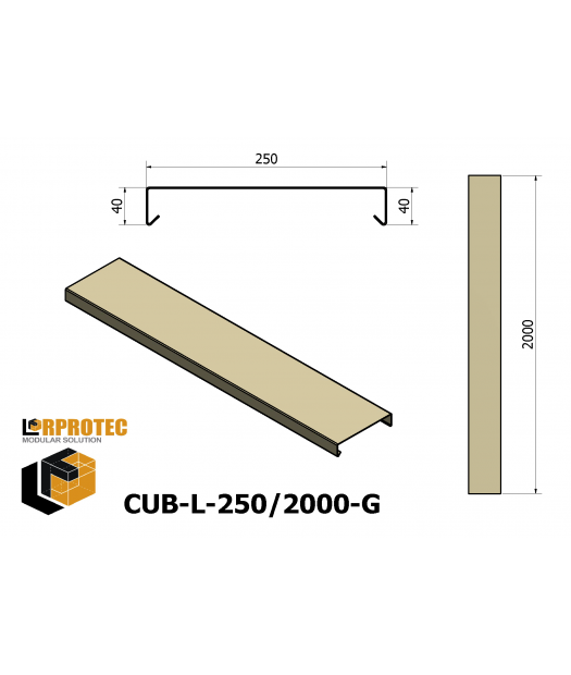 cubremuro-250/2000 galv.