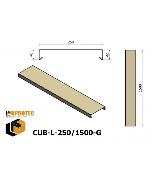 cubremuro-250/1500 galv.